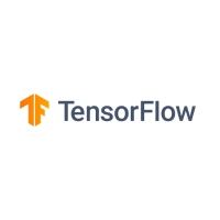 TensorFlow machine learning logo used in edu plus now`s Data Science course 